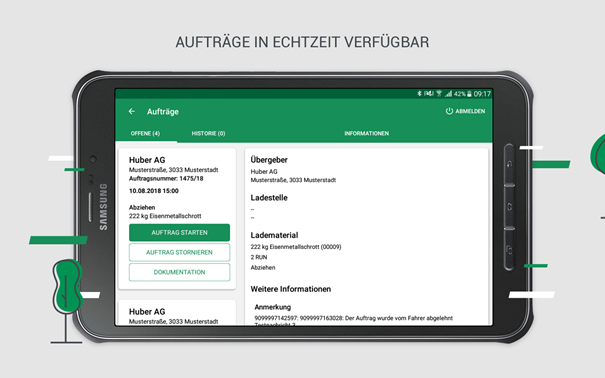 Smart Auftragsansicht